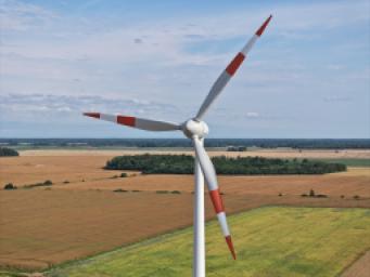 Logo of UAB "Vėjo jėgainių projektai" UAB "Vėjo jėgainių projektai" logo