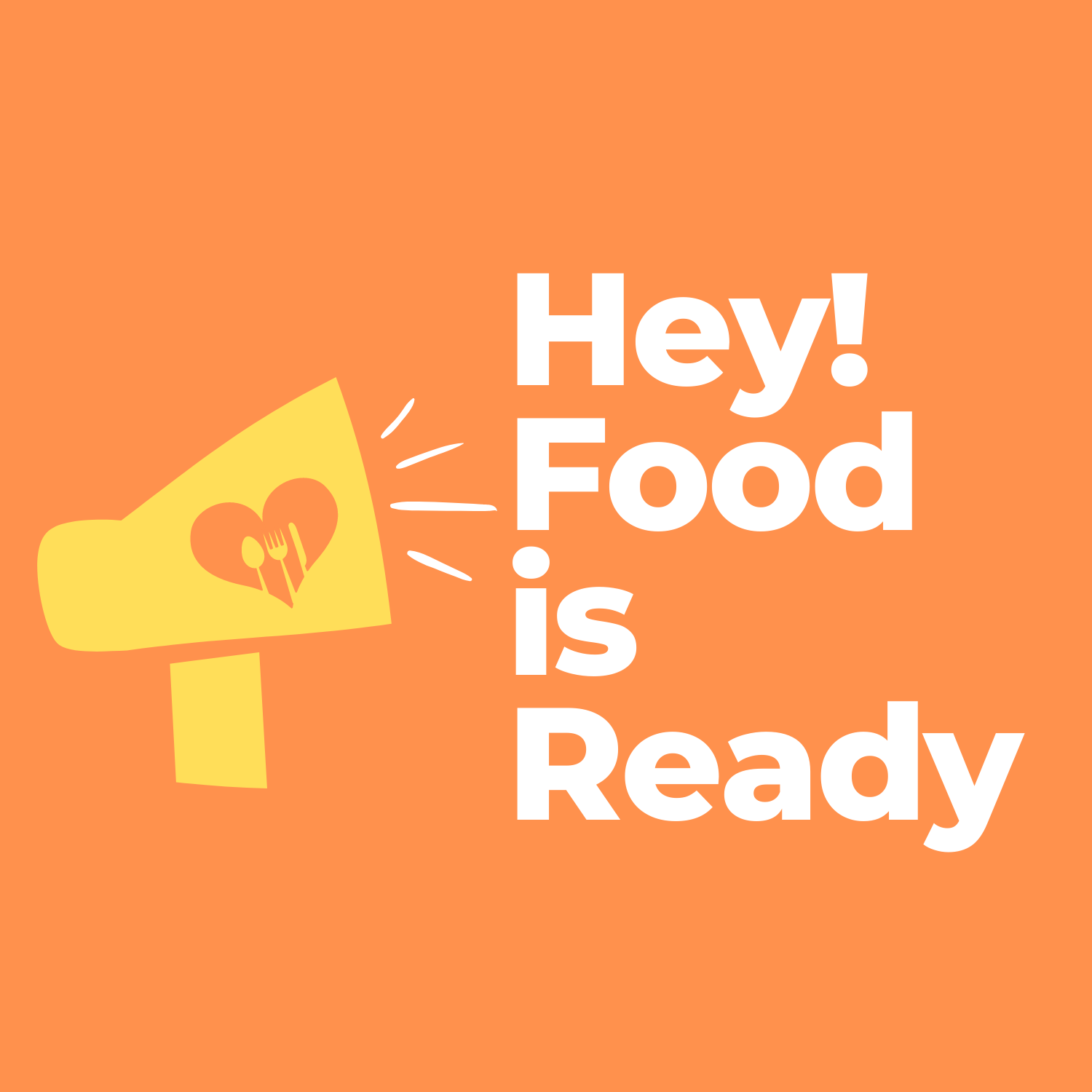 Hey! Food Is Ready logo